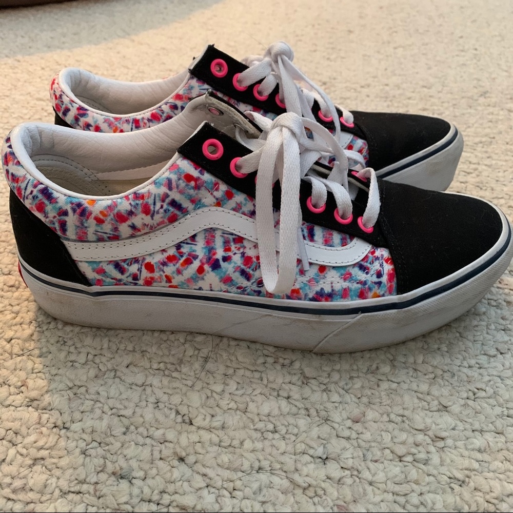 Barely Worn Custom Vans Old Skool Platforms